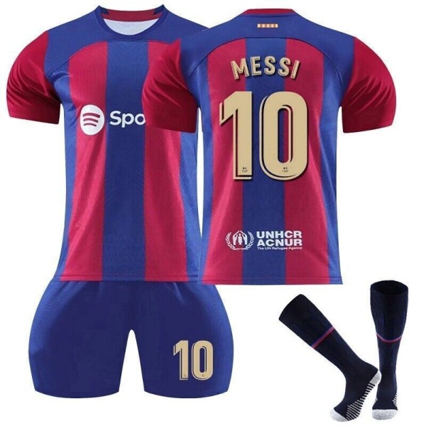 23&24 Herrpaket Träning Barnset Toppar & shorts & strumpor Sportkläder Kostymer 22/23 barcelona away kit #blank #20(5-6 years)