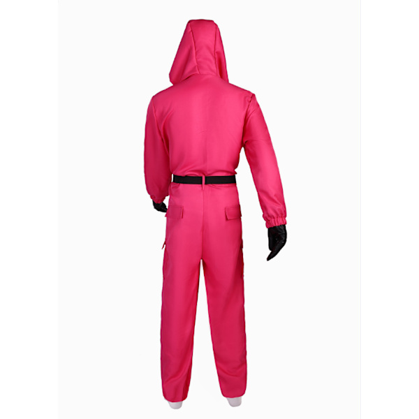Squid Game Costume - Cosplay Suit Röd Rose L