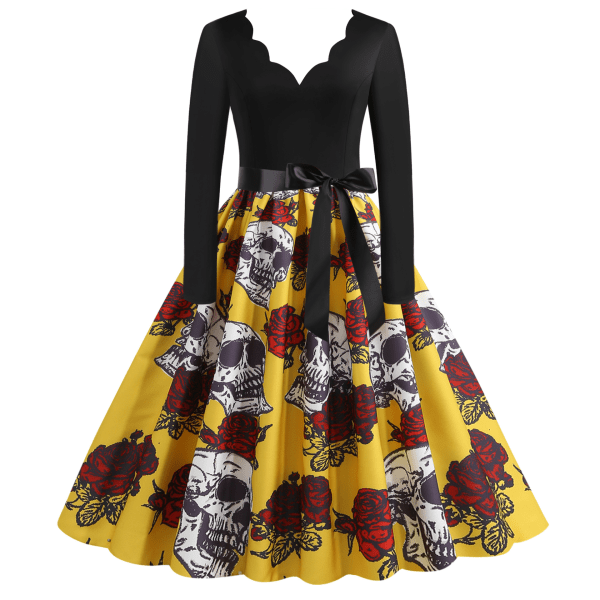 Dam Vintage 1950 Rockabilly Bal Party Swing Dress B L