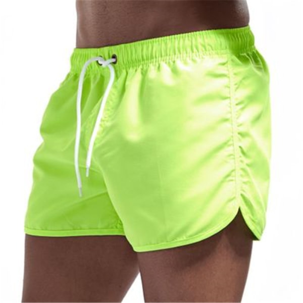 Casual Fashion Beach Shorts för män Fluorescent Green 2XL