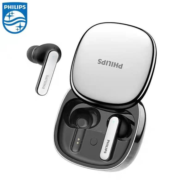 Philips TAT5599 Bluetooth-hörlurar med AI-driven ANC-brusreducering, silver silver