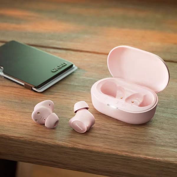 Philips TAT1209 trådlösa Bluetooth-hörlurar, rosa rosa