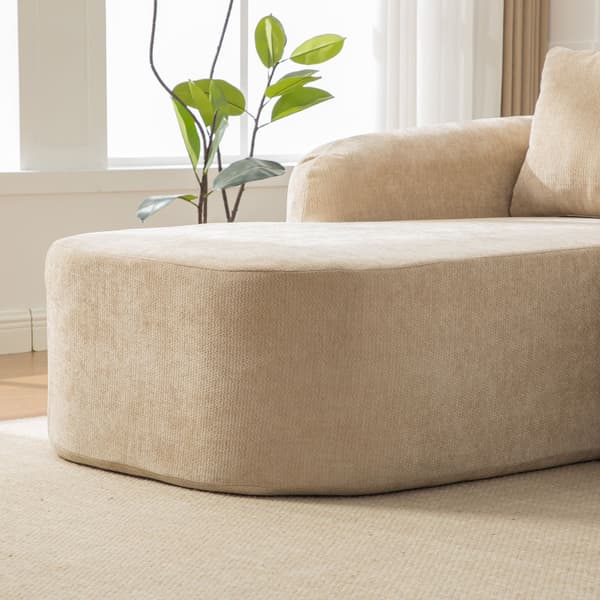 HOMAIRE modulsoffa i chenille med 30D skum, ljus khaki Light Khaki