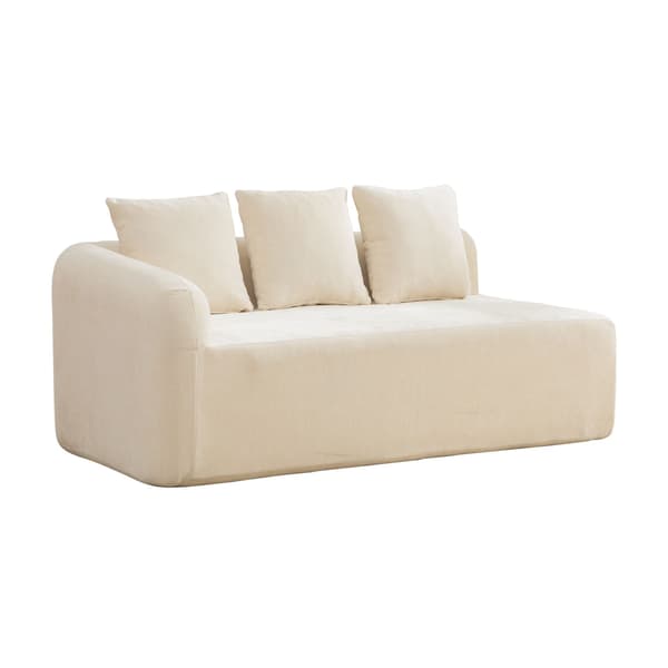 HOMAIRE modulsoffa i chenille med 30D högelastiskt skum, beige Beige