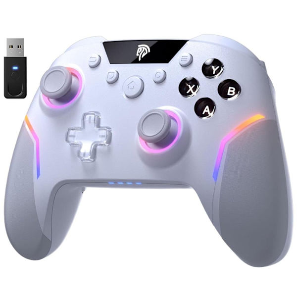 EasySMX X20 Trådlös Gamingkontroll vit grå