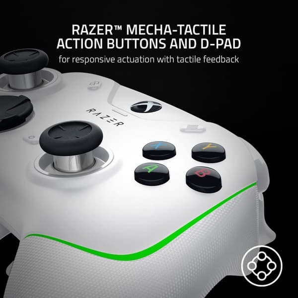 Razer Wolverine V2 Chroma Wired Gaming Pro Controller vit vit