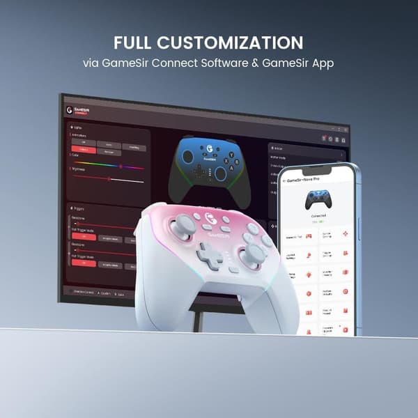 GameSir Super Nova Trådlös Gaming Controller för PC/Switch rosa rosa