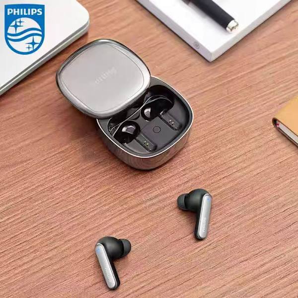Philips TAT5599 Bluetooth-hörlurar med AI-driven ANC-brusreducering, silver silver