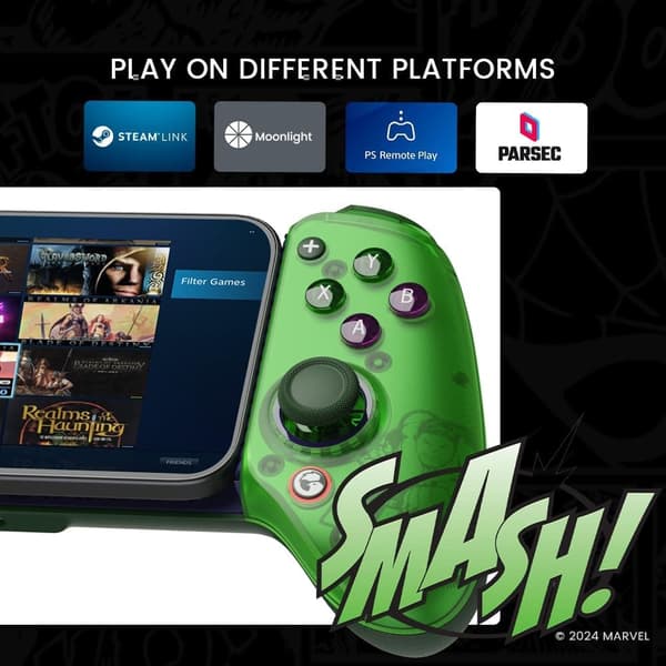 GameSir G8 Plus Bluetooth Mobil Spelkontroll Hulk Edition grön