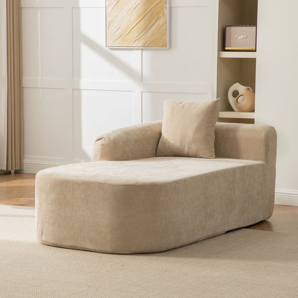 HOMAIRE modulsoffa i chenille med 30D skum, ljus khaki Light Khaki