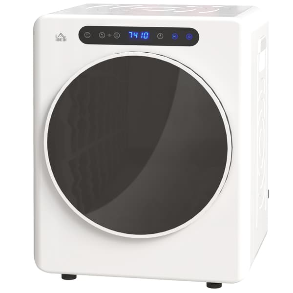 HOMAIRE kompakt torktumlare 3 kg, 6 program, 40-60°C, touchkontroll, vit Vit