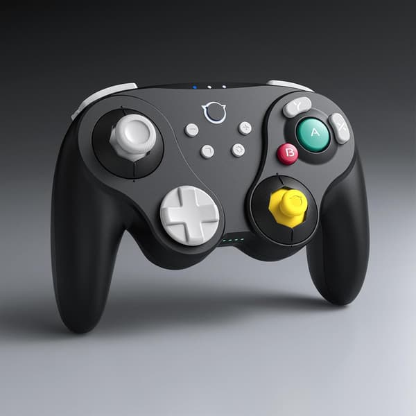 NYXI Warrior GameCube Trådlös Switch Pro Controller svart svart