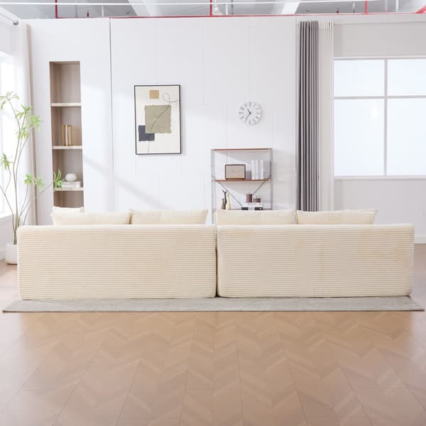 HOMAIRE modulsoffa i chenille med 30D skum, beige Beige