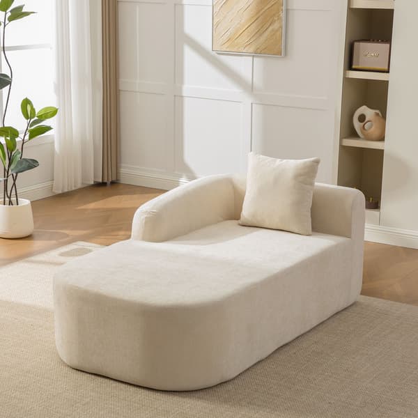 HOMAIRE modulär kompressionssoffa i chenille med 30D högelastiskt skum, beige Beige