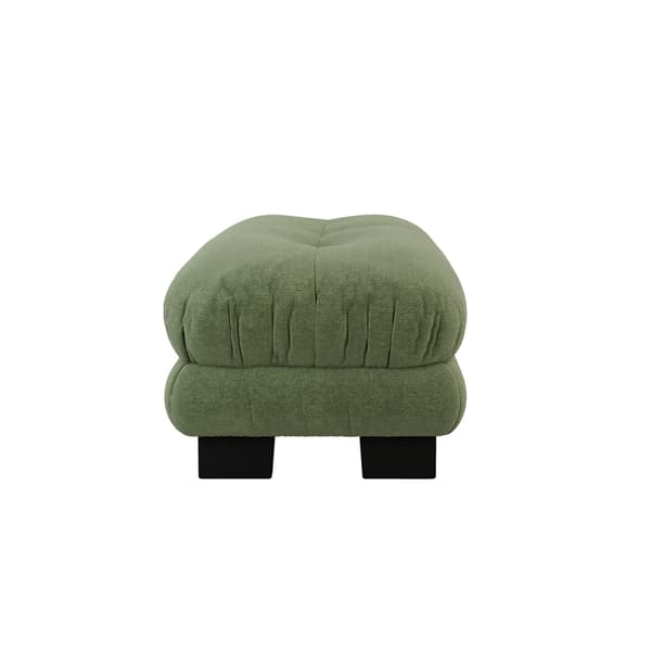 HOMAIRE Paris Ottoman - Grön Chenille Grön 112 x 68 x 52 cm
