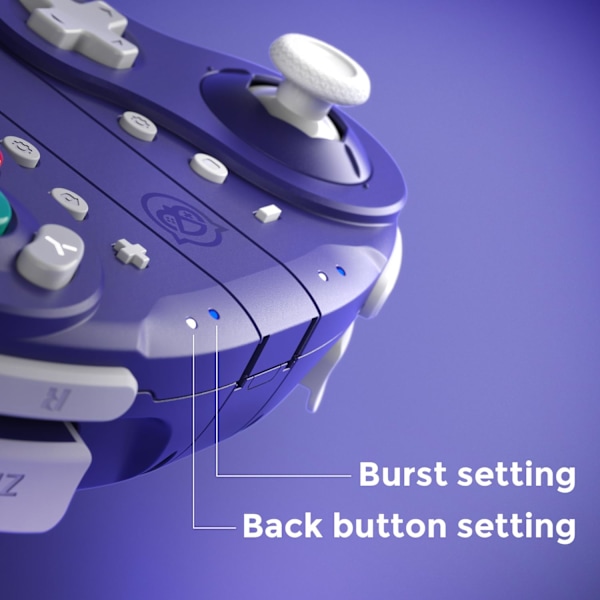 NYXI Wizard Gamecube Switch Trådlös Kontroll lila lila
