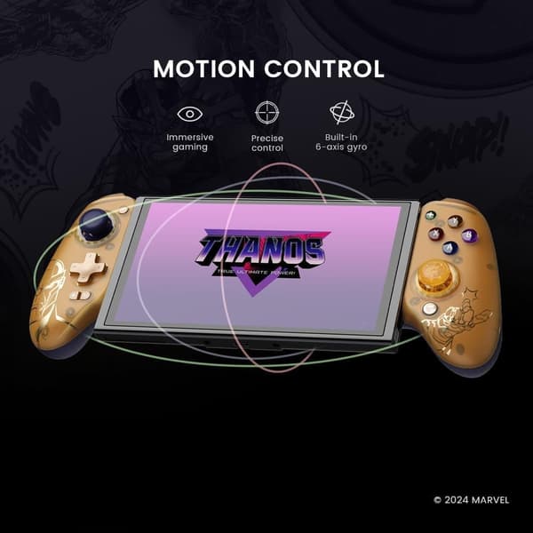 GameSir G8 Plus Bluetooth Mobil Spelkontroll Thanos Edition guld