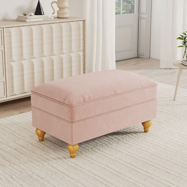 HOMAIRE Windsor Hocker Chenille Rosa Rosa 90 x 56.5 x 49 cm