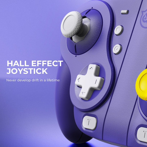 NYXI Wizard Gamecube Switch Trådlös Kontroll lila lila