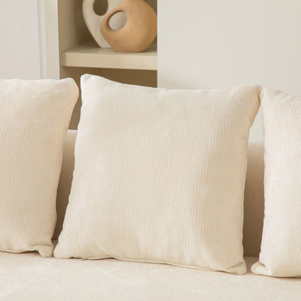 HOMAIRE modulär kompressionssoffa i chenille med 30D högelastiskt skum, beige Beige