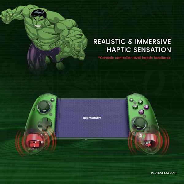 GameSir G8 Plus Bluetooth Mobil Spelkontroll Hulk Edition grön