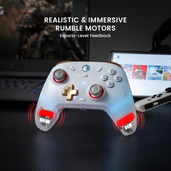 GameSir Cyclone 2 trådlös handkontroll vit vit