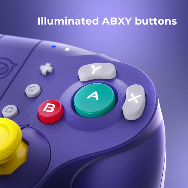 NYXI Wizard Gamecube Switch Trådlös Kontroll lila lila