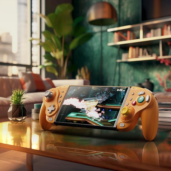 NYXI Wizard Gamecube Switch Trådlös Kontroll orange orange