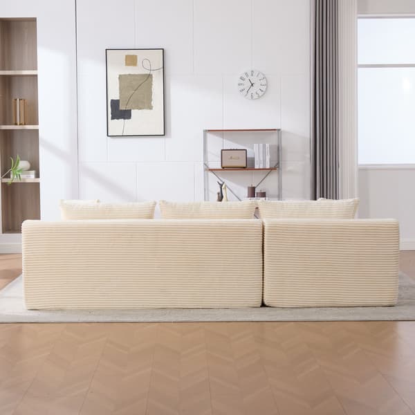HOMAIRE modulsoffa i chenille med 30D skum, beige Beige