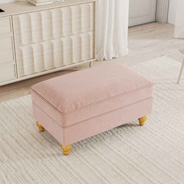 HOMAIRE Windsor Hocker Chenille Rosa Rosa 90 x 56.5 x 49 cm
