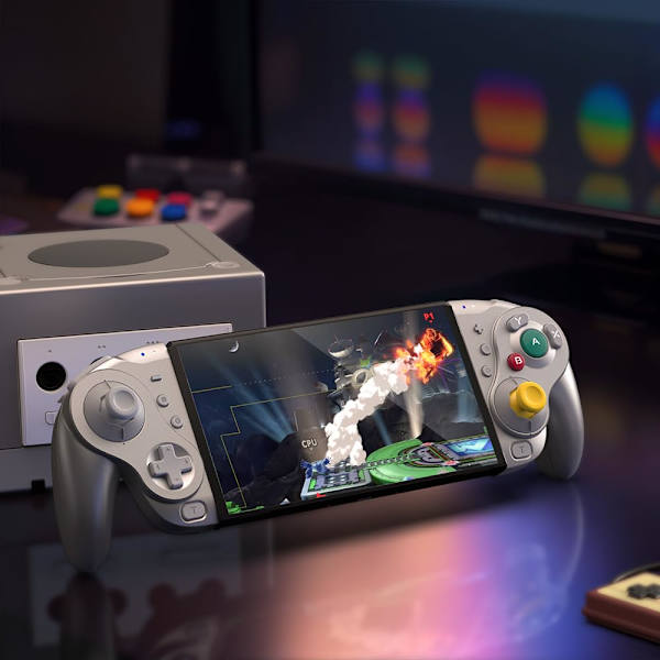 NYXI Wizard Gamecube Switch Trådlös Kontroll grå grå