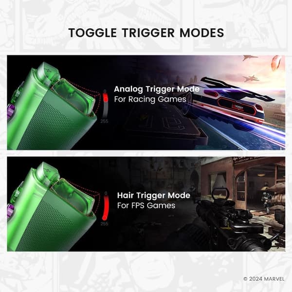 GameSir G8 Plus Bluetooth Mobil Spelkontroll Hulk Edition grön