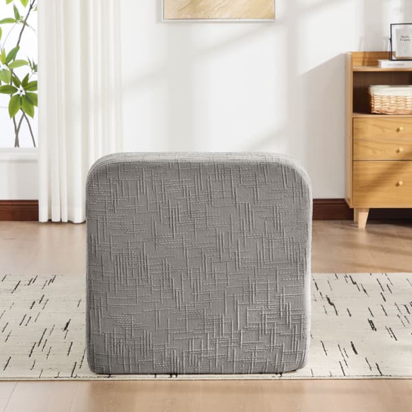 HOMAIRE modulär kompressionssoffa i chenille, fylld med 30D högelastiskt skum, grå Grå 76.5 x 182.5 x 73 cm