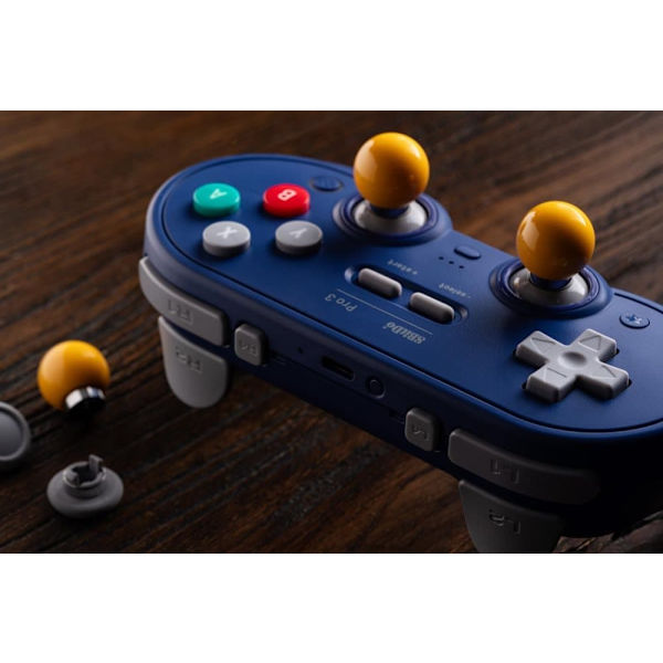 8BitDo Pro 3 Bluetooth-kontroller för Switch/Switch 2 lila blå