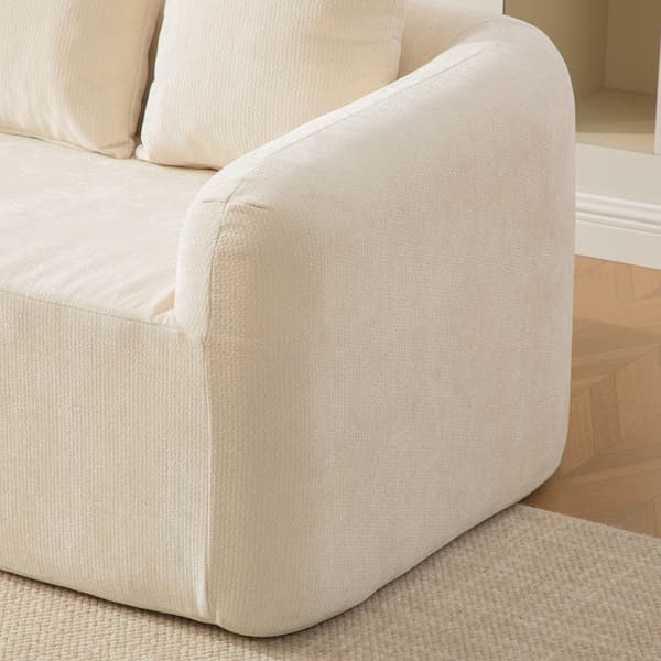 HOMAIRE modulsoffa i chenille med 30D högelastiskt skum, beige Beige