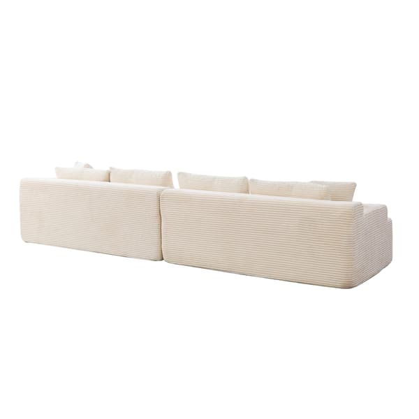 HOMAIRE modulsoffa i chenille med 30D skum, beige Beige
