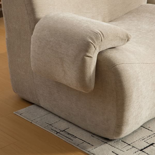 HOMAIRE modulsoffa i chenille med 30D skum, ljus khaki Light Khaki