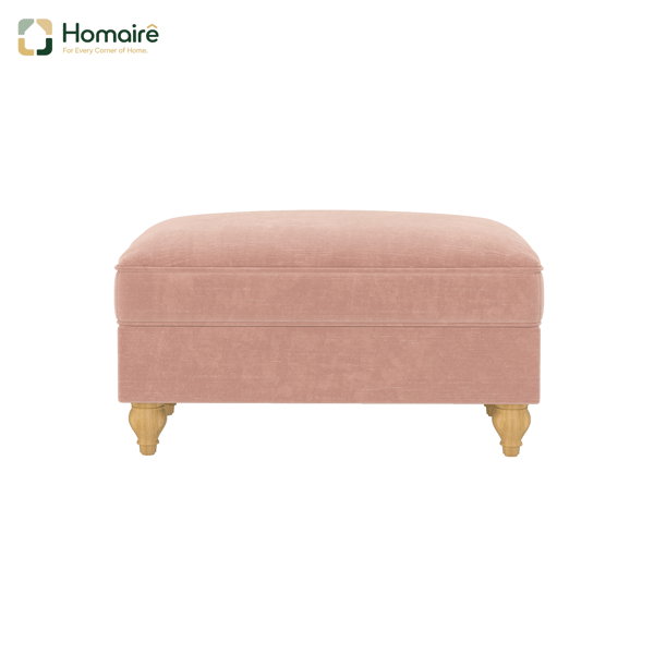 HOMAIRE Windsor Hocker Chenille Rosa Rosa 90 x 56.5 x 49 cm