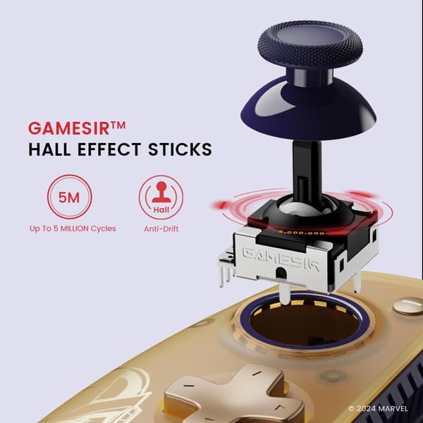 GameSir G8 Plus Bluetooth Mobil Spelkontroll Thanos Edition guld