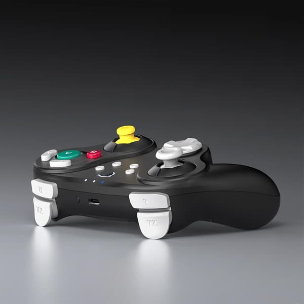 NYXI Warrior GameCube Trådlös Switch Pro Controller svart svart
