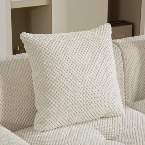 HOMAIRE modulsoffa i chenille med högelastiskt skum, beige Beige
