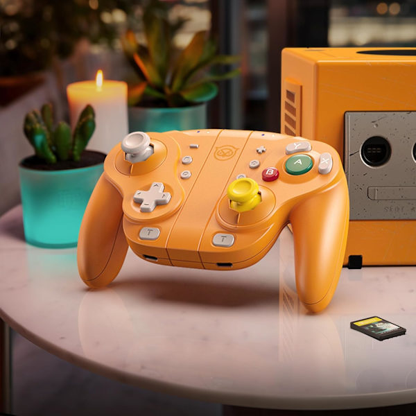 NYXI Wizard Gamecube Switch Trådlös Kontroll orange orange