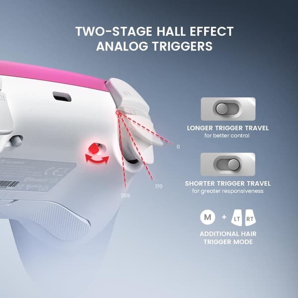 GameSir Super Nova Trådlös Gaming Controller för PC/Switch rosa rosa
