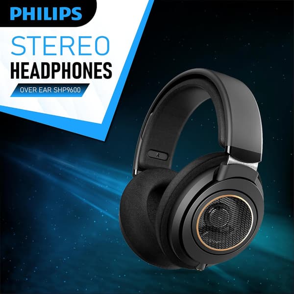 Philips SHP9600 headset, svart svart