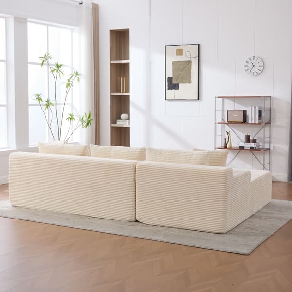 HOMAIRE modulsoffa i chenille med 30D skum, beige Beige