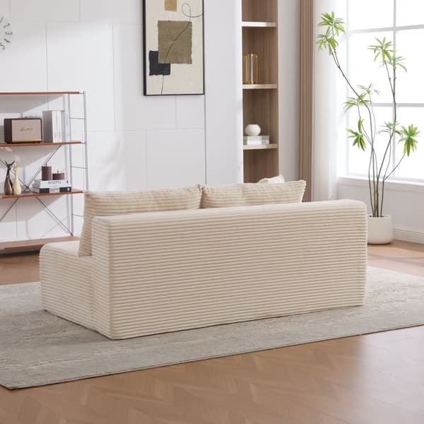 HOMAIRE modulsoffa i chenille med 30D högelastiskt skum, beige Beige