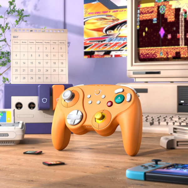 NYXI Warrior GameCube Trådlös Switch Pro Kontroll orange orange