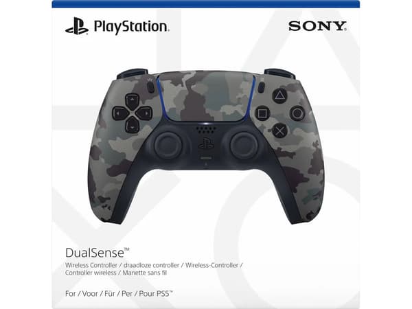 Sony PlayStation DualSense Trådlös Kontroll – Grå Kamouflage (PS5 – PC)