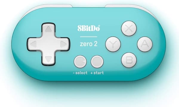 8Bitdo Zero 2 Bluetooth Gamepad Nyckelring Storlek Mini Controller Blå blå