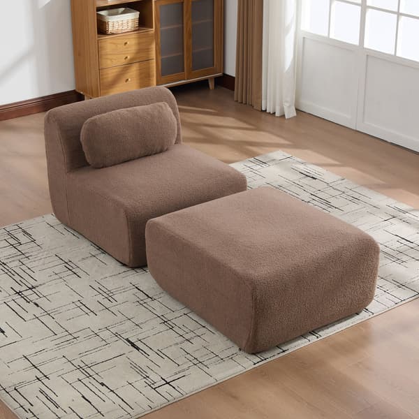 HOMAIRE D3095CD-Camel Chenille-soffa i kamelfärg Camel 79 x 177 x 71 cm